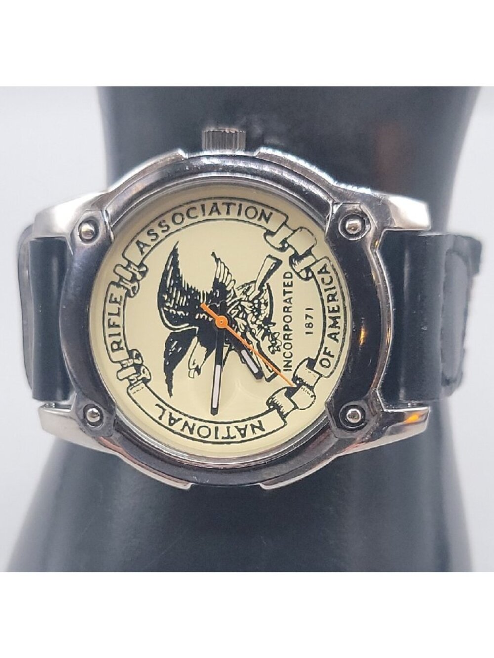 National Rifle Association Quartz Watch Collectors New Battery 8.5" 41mm Case - Picture 9 of 12